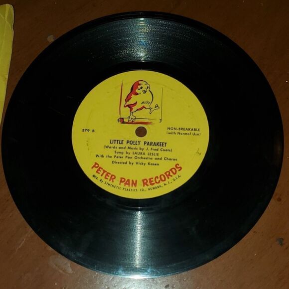 Vtg Peter Pan Records The World Owes Me A Living A Little Polly Parakeet Vinyl - Picture 6 of 7